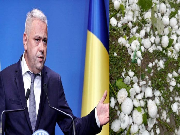 Siguranță națională! VIDEO Grindina face ravagii după ce ministrul Agriculturii a închis de capul lui sistemul antigrindină. DEMISIA, Florin Barbu!